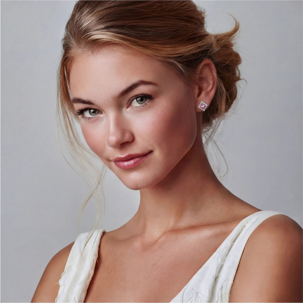 Pendientes Halo de Diamante