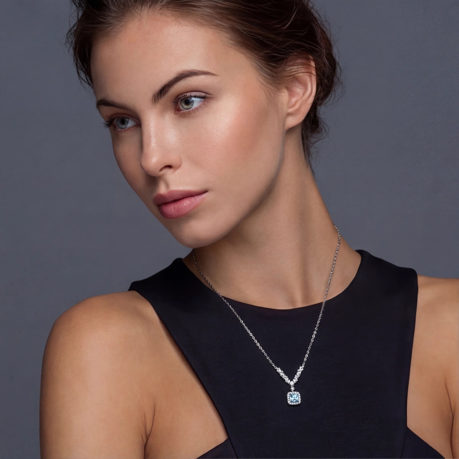 Collar Moissanite Arco Celestial