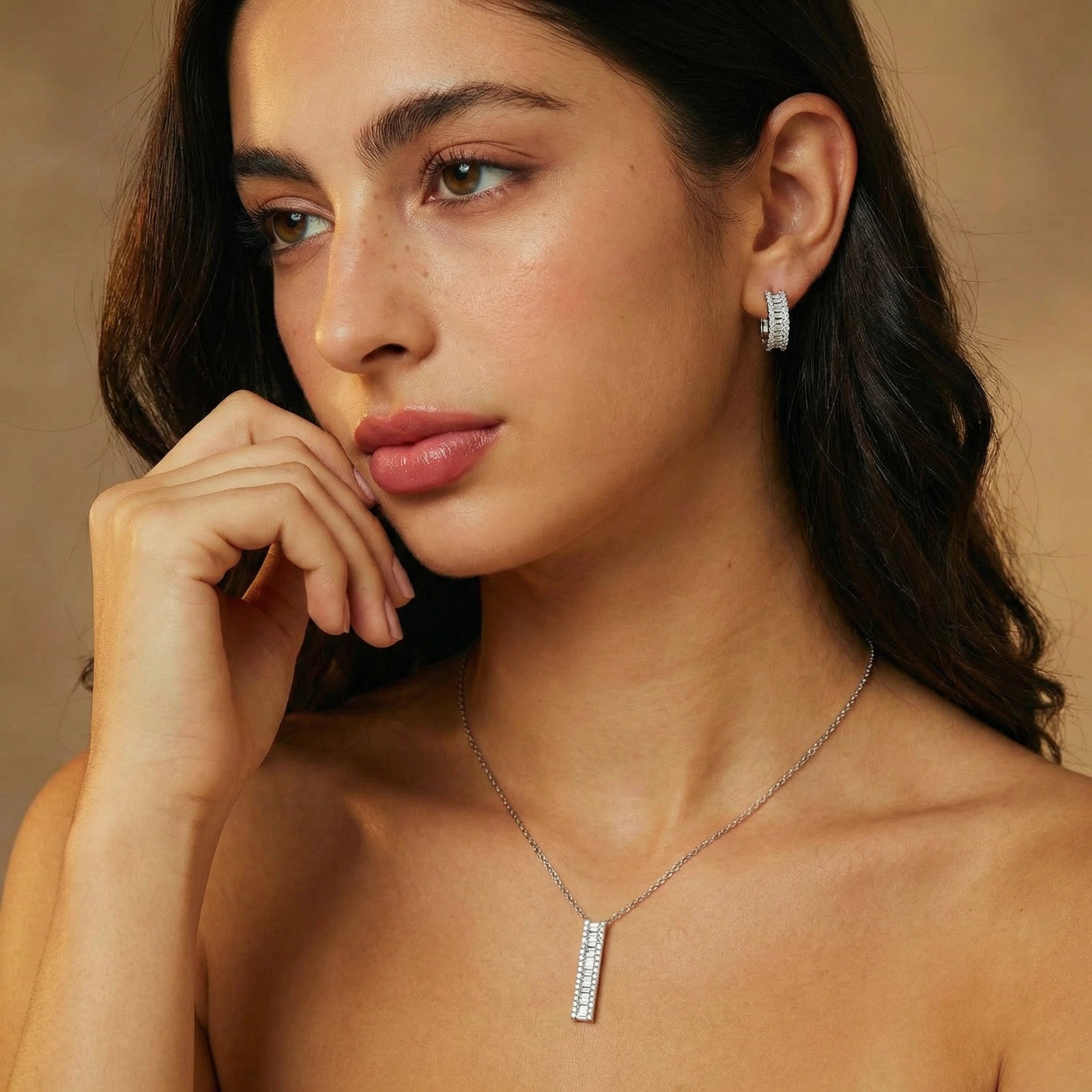 Conjunto de Joyería Linear Luxe