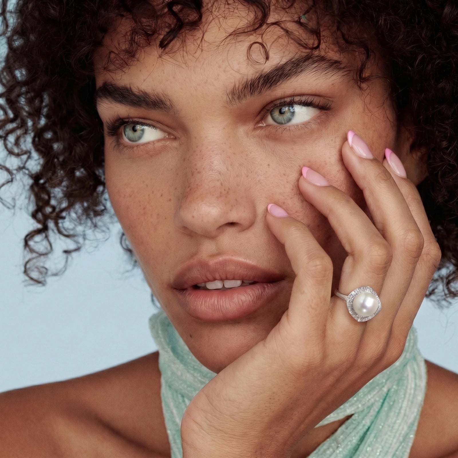 Anillo Pearl Halo Dreams